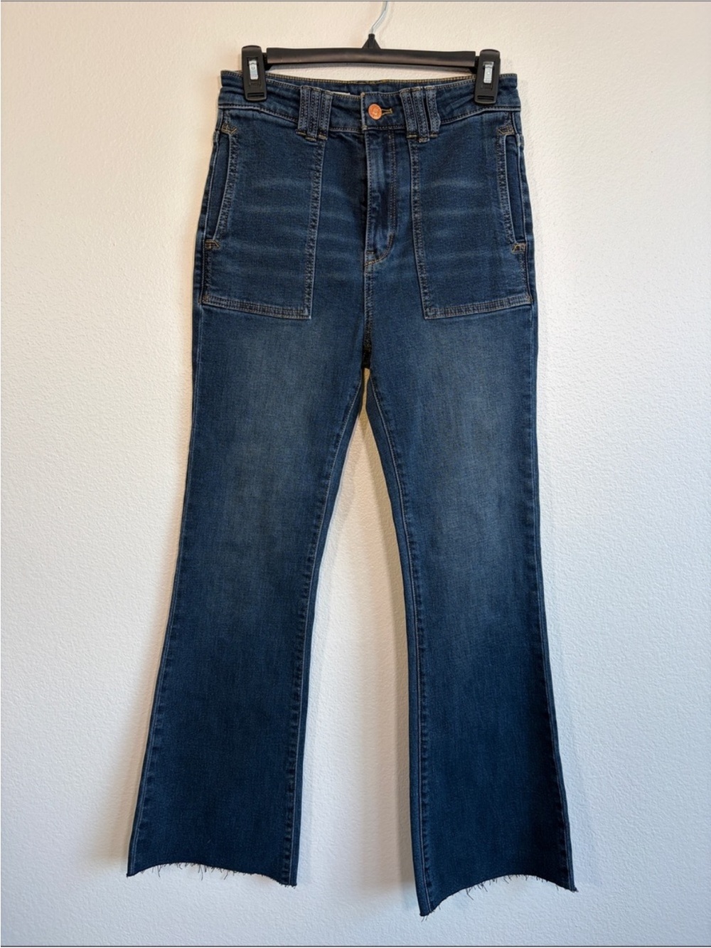 Pilcro The Icon Flare Raw Hem Size 27